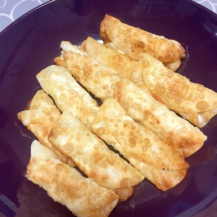 餃子の皮で☆ポテトとコーンのスティック揚げ☆